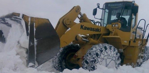 Başkale yoluna çığ düştü