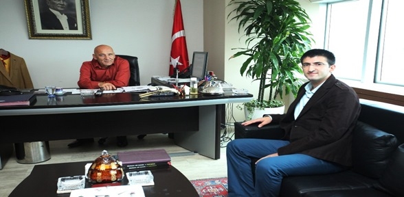 Başkan Altınok Öz e Teğmen Mehmet Ali Çelebi den ziyaret