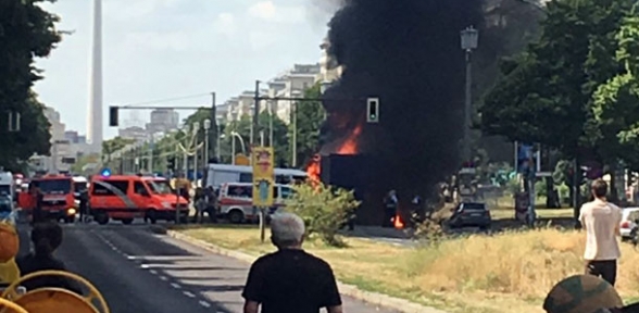 Berlin de korkutan patlama