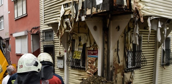 Beşiktaş ta doğalgaz borusu patladı