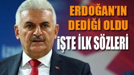 Binali Yıldırımdan ilk açıklama