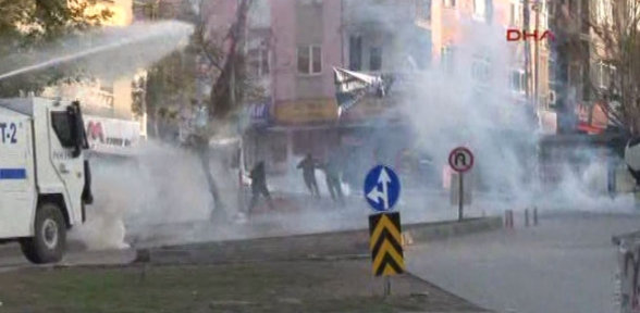 Bombalı saldırı protestosuna müdahale