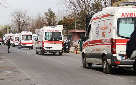 Bombalı saldırıda şehit olan askerler için tören