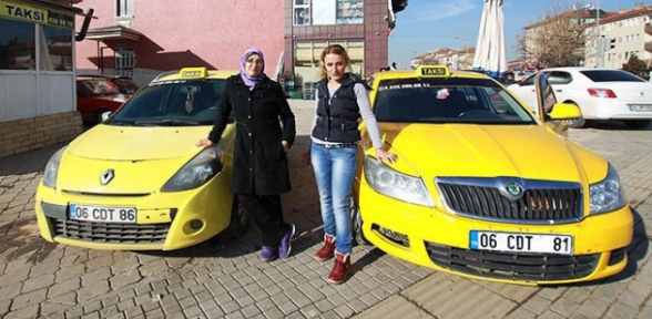 Bu taksiler kadınlar için