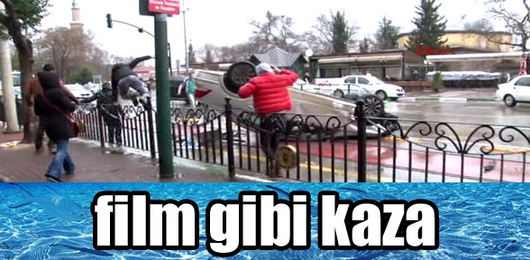 Bursa- Kısa Film Çekerken Kazayı Böyle Görüntülediler
