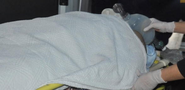 Camii kubbesine avize takarken