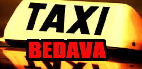 Çarşamba günü taxi bedava