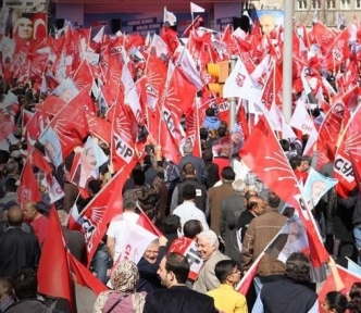 CHP den Taksim de Cumhuriyet ve Demokrasi Mitingi