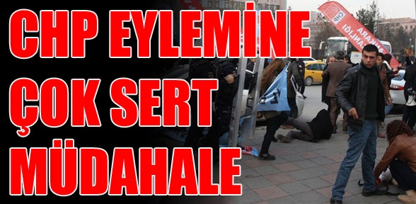 CHP Gençlik Kollarının TBMM önündeki eylemine müdahale