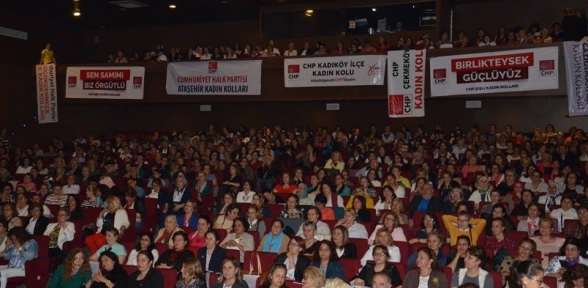 CHP KADIN KOLLARI GENEL BAŞKANI KADINLAR İLE BULUŞTU 
