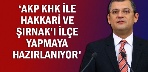 CHPli Özelden Çok Konuşulacak İddia