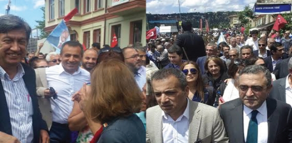 CHPliler AKPnin önünde eylemde