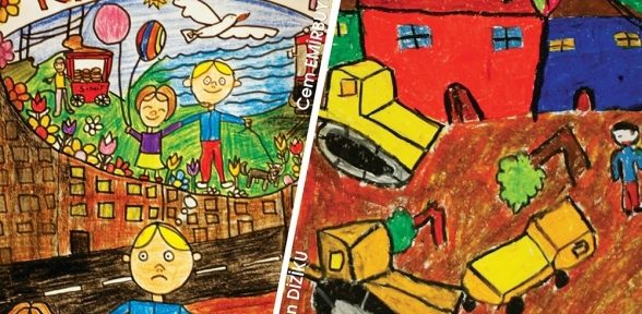 Çocuklar BARIŞ Resimleri Çizecek