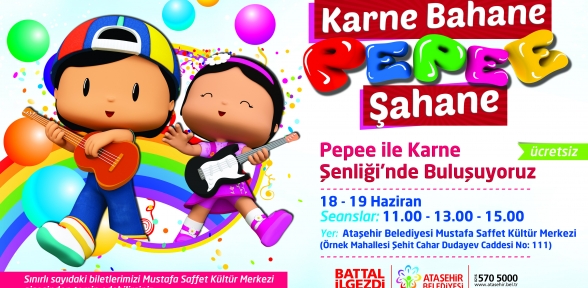 Çocuklar Pepee ile karne şenliğinde buluşuyor