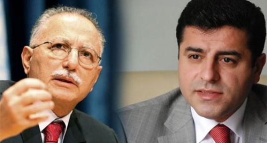 Demirtaş ve İhsanoğlunun pankartlarını belediye işçisi kılığındaki kişiler indiriyormuş