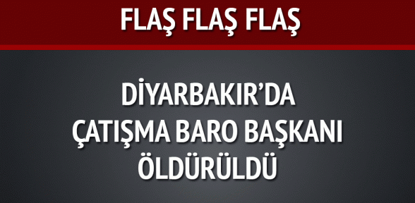 Diyarbakırda baro açıklaması sırasında çatışma çıktı