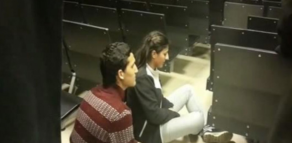 Duruşma salonunda oturma eylemi yapan 2 kişi gözaltına alındı