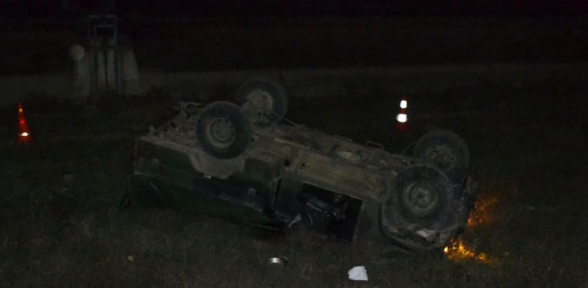 Edirne de askeri araç devrildi 1 şehit