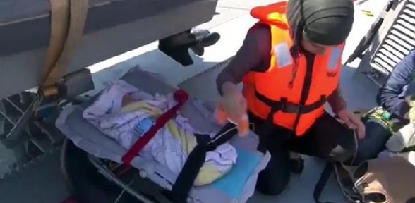 Ege de 34 ölümlü tekne faciasında kurtarma görüntüleri ortaya çıktı