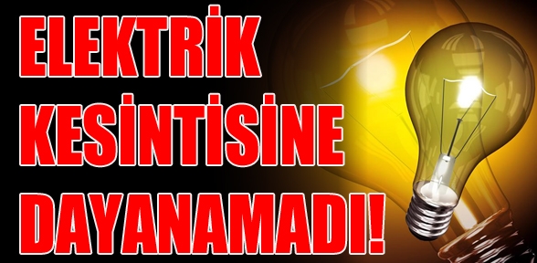 Elektrik kesintisinden bıkan vatandaşlar karayolunu trafiğe kapadı