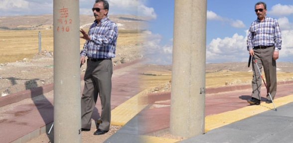 Engelli yoluna direk engeli