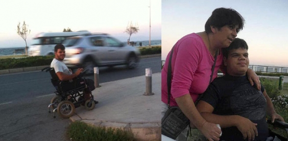 Engelli yolunu kapatan sürücüye para cezası