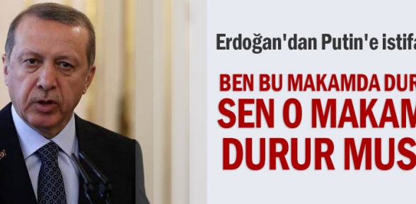 Erdoğandan Putine sert yanıt