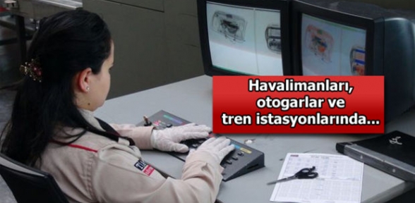 Havalimanları otogarlar ve tren istasyonlarında güvenlik alarmı