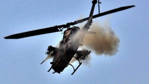 Helikopter füzeyle düşürüldü