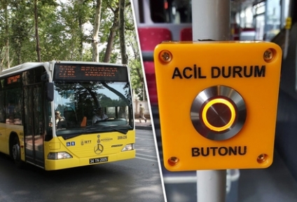 İett otobüslerine panik butonu