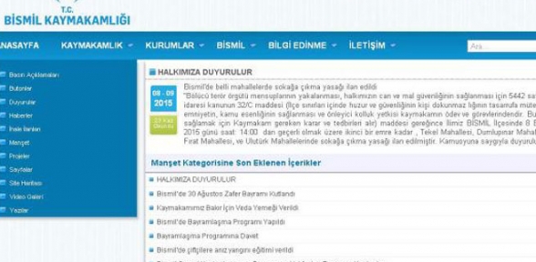 İkinci bir emre kadar sokağa çıkma yasağı ilan edildi