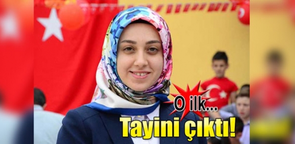 İlk başörtülü kaymakam göreve başladı