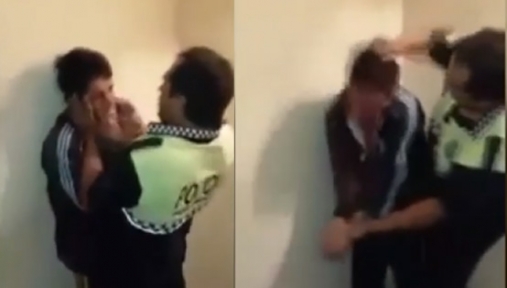 İspanyol Polisten Suriyeli Çocuğa Öldüresiye Dayak 