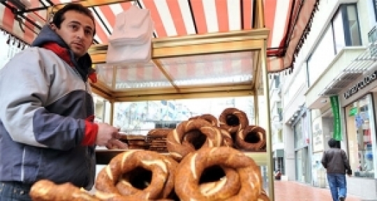 İstanbulda simitçiler kaldırıldı