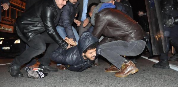 İzmir de Ankara eylemine müdahale