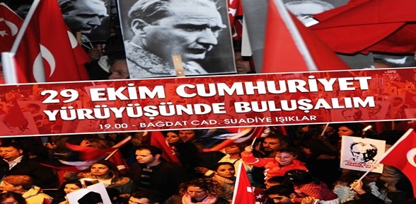 Kadıköy Cumhuriyet yürüyüşüne hazır
