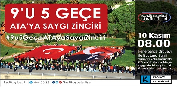 Kadıköy de ATA ya Saygı Zinciri