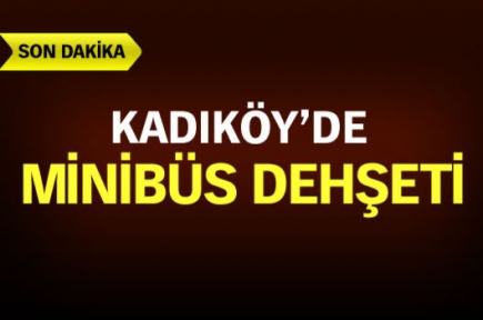 Kadıköy de minibüs dehşet saçtı