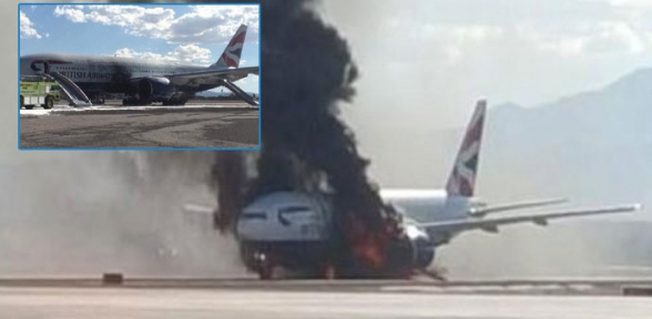 Kalkış sırasında yanmaya başladı 14 yaralı