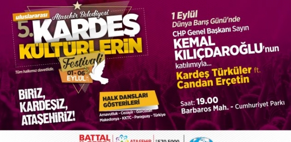 Kardeş Kültürlerin Festivali başlıyo