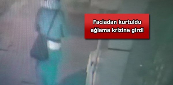 Karsta bir genç kızın hayatını paspas kurtardı