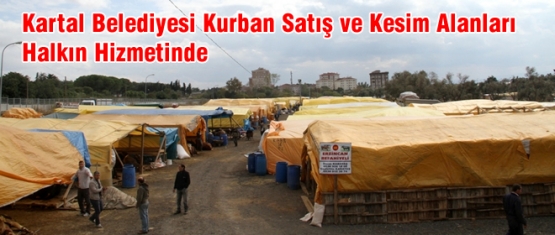 Kartal Belediyesi Kurban Satış ve Kesim Alanları Halkın Hizmetinde