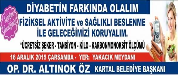 KARTAL BELEDİYESİNDEN ÜCRETSİZ ŞEKER TANSİYON KİLO KARBONMONOKSİT ÖLÇÜMÜ