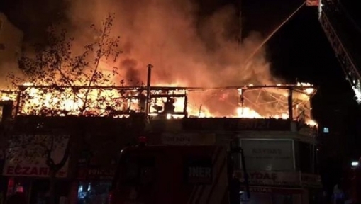 Kartal da Korkutan Yangın