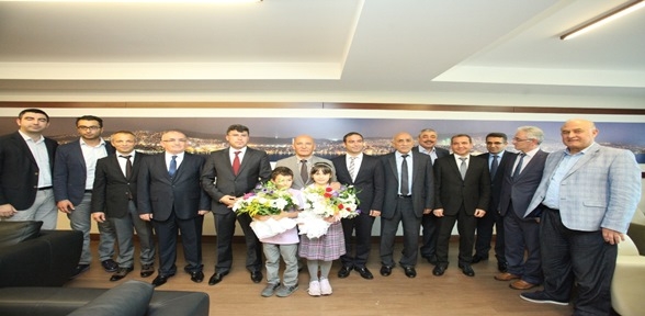 Kartal İlçe Milli Eğitim Müdürü Harun Tüysüz ve Okul Müdürlerinden Başkan Altınok Öz e Ziyaret