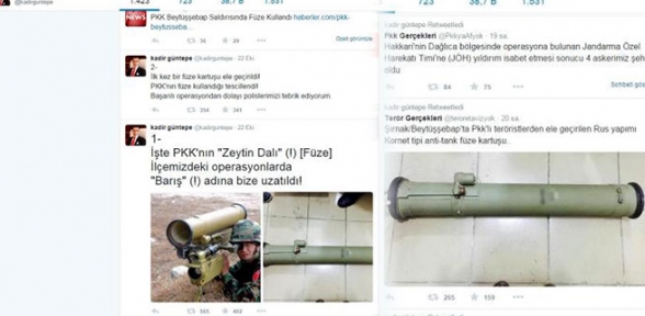 Kaymakam açıkladı. Terör örgütü PKK füze kullandı