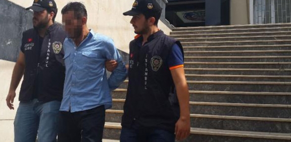 Kendi aracını gasp etti