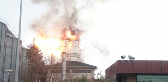 Kereste fabrikasında yangın