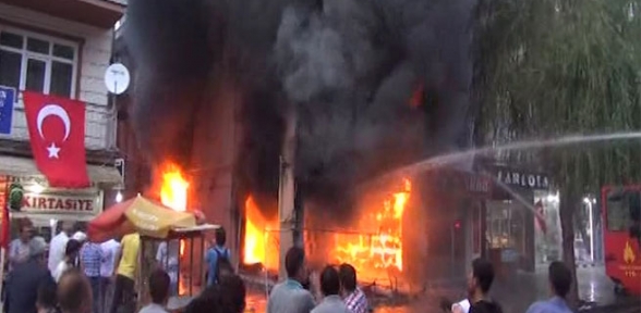 Kırşehir de 4 işyerinin yakılmasına 16 tutuklama