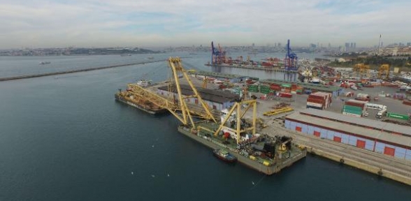 Körfez Köprüsünün Dev Vinci Haydarpaşada Yükseltiliyor